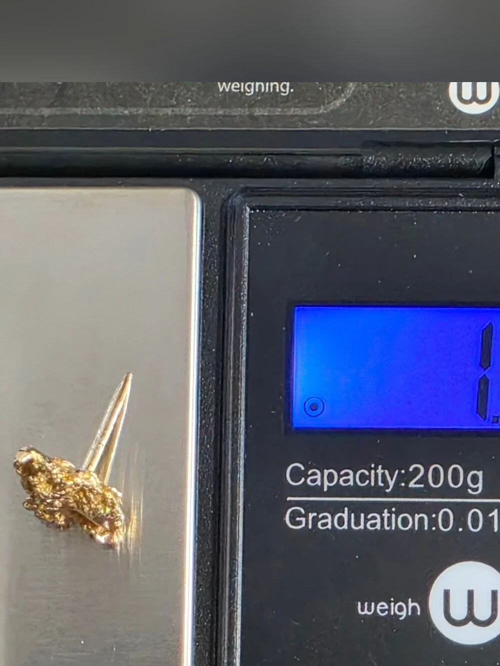 Vintage 14k Solid Yellow Gold Nugget Cluster Tie Tack Pin